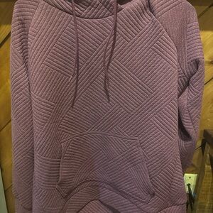GreenTea Deep Purple Knit Hoodie